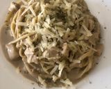 Foto del paso 8 de la receta: Espaguetis en salsa Alfredo con pollo