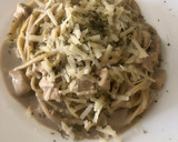 Foto del paso 8 de la receta: Espaguetis en salsa Alfredo con pollo