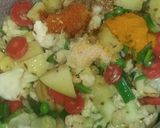 A picture of step 2 of Mix veg.