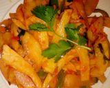A picture of step 8 of Chips Masala.