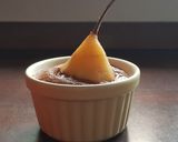 A picture of step 11 of Poire Belle Hélène Chocolate Tart.