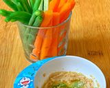 Hình bước làm 3 của món Rau Củ Luộc Chấm Sốt Hummus