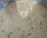 A picture of step 4 of Oats Chilla.