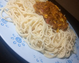 A picture of step 9 of Spagetti with cabbage sauce.