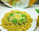 صورة لخطوة 4 من وصفة مكارونة بالسبانخ وكريمة☘️