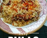 A picture of step 9 of Potli beef pulao.
