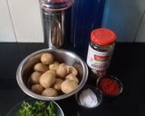 A picture of step 1 of Schezwan sauce baby potatoes.