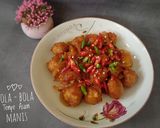 Foto langkah ke 10 dari resep Bola - Bola Tempe Asam Manis Pedas.