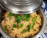 A picture of step 8 of Golden pulao.