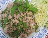 รูปขั้นตอนการทำที่ 3 ของ ลาบหมูไมโครเวฟ
