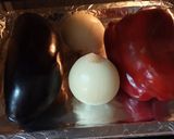 A picture of step 1 of Coca de Escalivada.