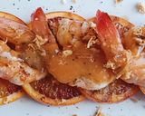 Foto del paso 9 de la receta: Langostino Brown a la plancha con salsa de naranja sanguina
