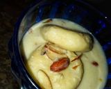 A picture of step 7 of Badami Ras Malai.