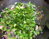 A picture of step 2 of Vegetable Rava Upma.
