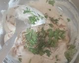 A picture of step 3 of Mayo onion dip.