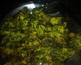 A picture of step 6 of Palak kadi.