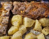 Foto del paso 6 de la receta Churrasco a mi manera con patatas y manzanas
