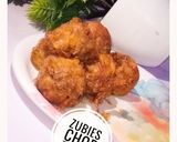 A picture of step 8 of Yam balls.