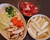 泡菜牛肉炒年糕的食譜步驟1照片