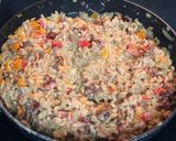 A picture of step 8 of Tuscan Chicken Mac w/ Dr Pepper BBQ glaze.