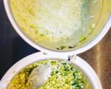 A picture of step 1 of Ram laddu (Moong dal pakoda / laddu).