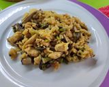 Foto del paso 4 de la receta: Arroz con Setas, Calabacín y Espárragos Trigueros 🙃