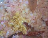 A picture of step 3 of Palak Chole Biryani.