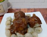 Foto langkah ke 5 dari resep Baso Aci Bumbu Kacang.