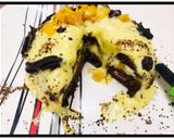 A picture of step 4 of Pull me up mango cake with chocolate sponge.