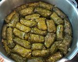 A picture of step 5 of Grandma's Stuffed Grape Leaves (Dolmadakia).