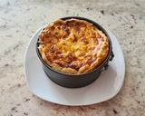 Foto del paso 7 de la receta Quiche de gambas, puerros y calabacín