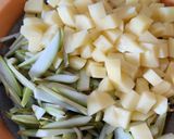 A picture of step 1 of Lauki ke Chilke ki Sabzi.