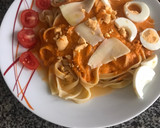 Foto del paso 3 de la receta: Fetuchini con salsa rosa
