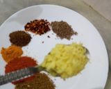 A picture of step 3 of Hyderabadi chicken dum biryani.