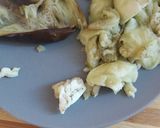 Foto del paso 3 de la receta Albóndigas de bacalao y berenjena en salsa de puerro y apio