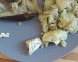 Foto del paso 3 de la receta: Albóndigas de bacalao y berenjena en salsa de puerro y apio