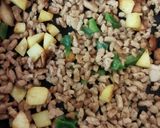 عکس مرحله 1 از دستور ماکارونی با مرغ و سویا