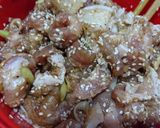 Hình bước làm 1 của món Bánh ướt cuốn thịt nướng