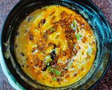 A picture of step 4 of Dahi Tadka.