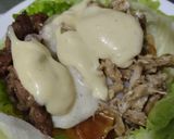 Foto del paso 11 de la receta: Wrap de carne🥩, pollo🍗, cebollas🧅y manzanas🍎 caramelizadas en salsa miel🍯mostaza🌯🥙🥬