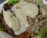 Foto del paso 11 de la receta: Wrap de carne🥩, pollo🍗, cebollas🧅y manzanas🍎 caramelizadas en salsa miel🍯mostaza🌯🥙🥬