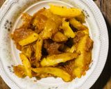 A picture of step 4 of Crispy Garlic potato wedges🥔🍽🧄.