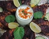 A picture of step 3 of Chicken peri peri.