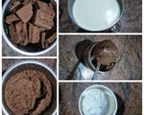 A picture of step 1 of Bourbon-Nutella Icecream Shake.