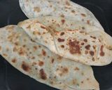 A picture of step 6 of Jingalov hats Armenian herb stuffed flatbread .