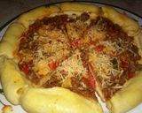 Foto langkah ke 3 dari resep Pizza Renyah Paprika Keju.