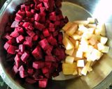 A picture of step 3 of Beetroot Korma.