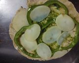 A picture of step 2 of Roti sandwich.