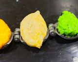 A picture of step 4 of Tricolour Mava Modak.