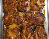 Foto del paso 12 de la receta: Berenjenas rellenas de verdura, champiñones y carne picada bajas en calorías - Receta propia